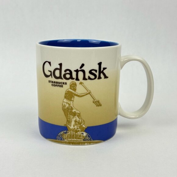 Starbucks Gdansk Poland Global Collector Icon Series 16 oz Coffee Mug 2012 - Picture 1 of 9